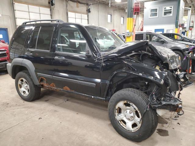 1J4GL48K27W500987 - 2007 JEEP LIBERTY SPORT BLACK photo 4