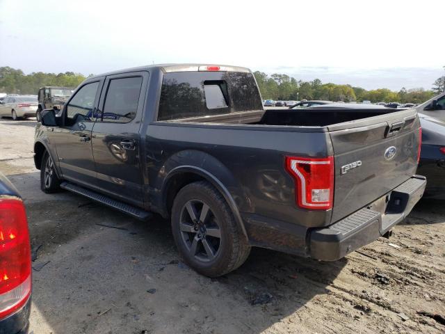 1FTEW1CP1FFC47245 - 2015 FORD F150 SUPERCREW GRAY photo 2