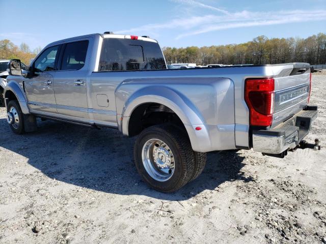 1FT8W4DT0MEC17425 - 2021 FORD F450 SUPER DUTY SILVER photo 2