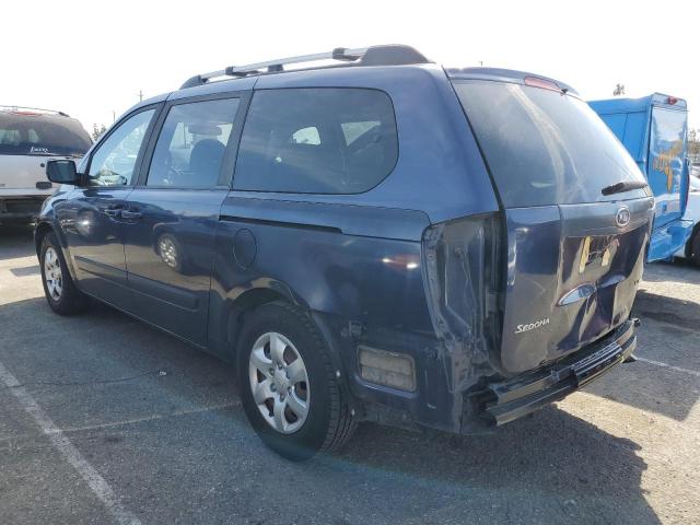 KNDMB233186248831 - 2008 KIA SEDONA EX BLUE photo 2