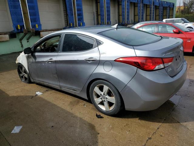 KMHDH4AE0DU786243 - 2013 HYUNDAI ELANTRA GLS GRAY photo 2