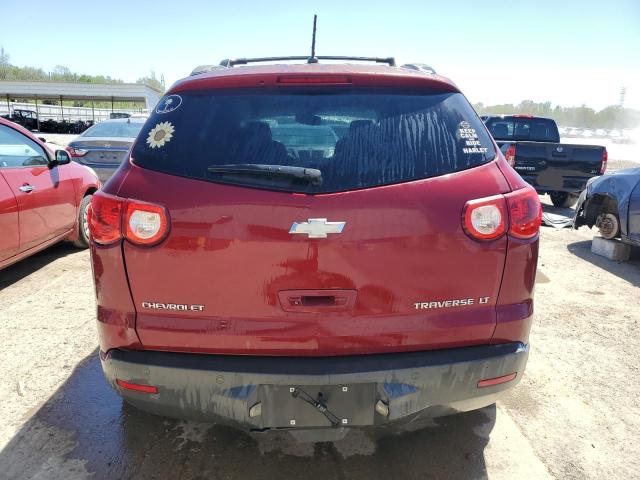 1GNLRFED3AS106408 - 2010 CHEVROLET TRAVERSE LT RED photo 6