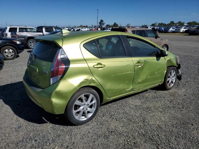 JTDKDTB36F1095947 - 2015 TOYOTA PRIUS C GREEN photo 3