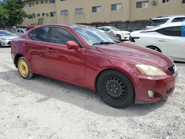 JTHBK262X82079683 - 2008 LEXUS IS 250 RED photo 4