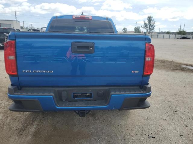 1GCGSCENXM1125165 - 2021 CHEVROLET COLORADO LT BLUE photo 6