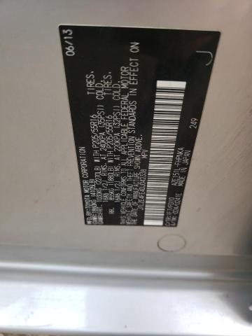 JTLZE4FE4DJ042338 - 2013 TOYOTA SCION XB 银色 照片 12