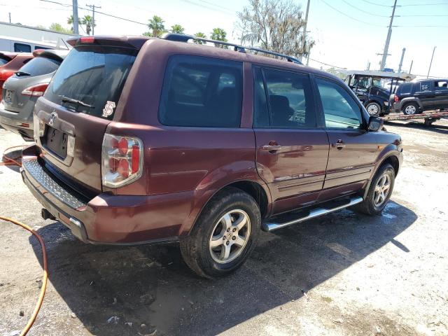 5FNYF28328B024664 - 2008 HONDA PILOT SE BURGUNDY photo 3