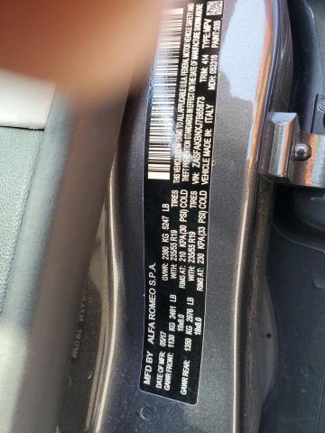 ZASFAKBNXJ7B65873 - 2018 ALFA ROMEO STELVIO TI Сұр фото 12