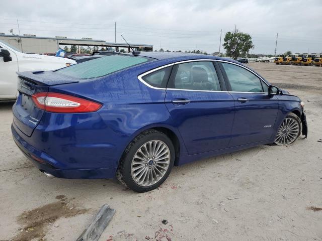 3FA6P0RU4DR281792 - 2013 FORD FUSION TITANIUM HEV BLUE photo 3