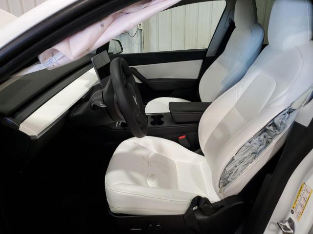 5YJYGDEE6MF263014 - 2021 TESLA MODEL Y WHITE photo 7