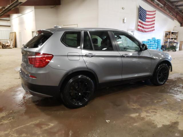 5UXWX5C51CL722038 - 2012 BMW X3 XDRIVE28I GRAY photo 3