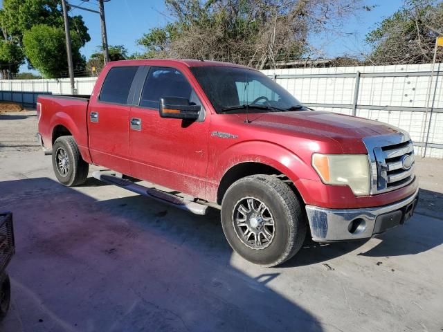 1FTRW12809FB31454 - 2009 FORD F150 SUPERCREW RED photo 4