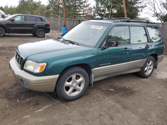 JF1SF65551H762277 - 2001 SUBARU FORESTER S GREEN photo 1