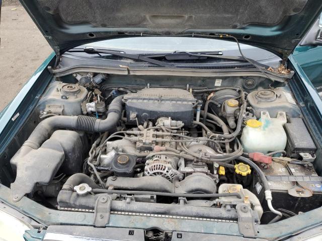 JF1SF65551H762277 - 2001 SUBARU FORESTER S GREEN photo 11