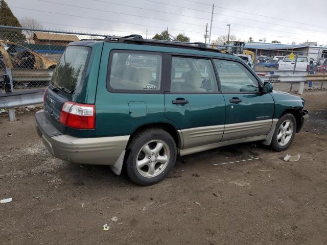 JF1SF65551H762277 - 2001 SUBARU FORESTER S GREEN photo 3