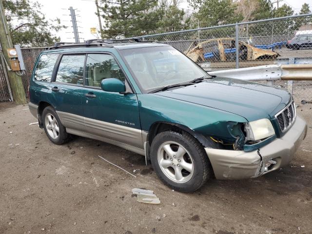 JF1SF65551H762277 - 2001 SUBARU FORESTER S GREEN photo 4