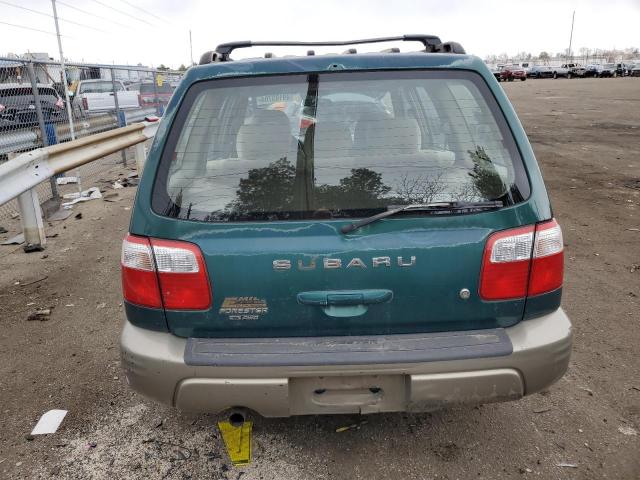 JF1SF65551H762277 - 2001 SUBARU FORESTER S GREEN photo 6