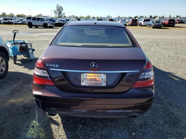 WDDNG71X38A221853 - 2008 MERCEDES-BENZ S 550 MAROON photo 6