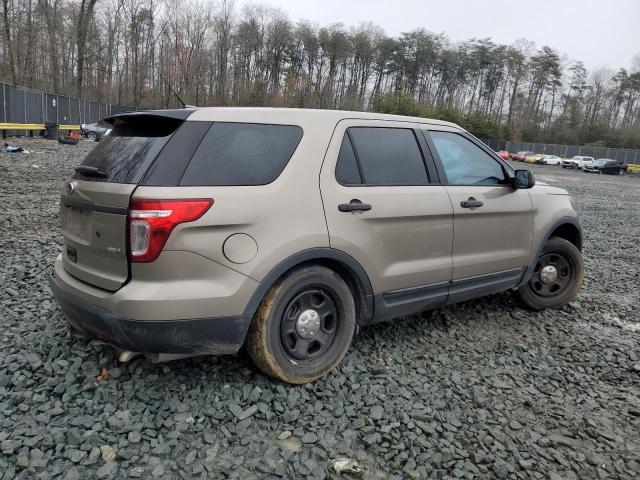 1FM5K8AR1EGC26909 - 2014 FORD EXPLORER POLICE INTERCEPTOR თაფლისფერი ფოტო 3