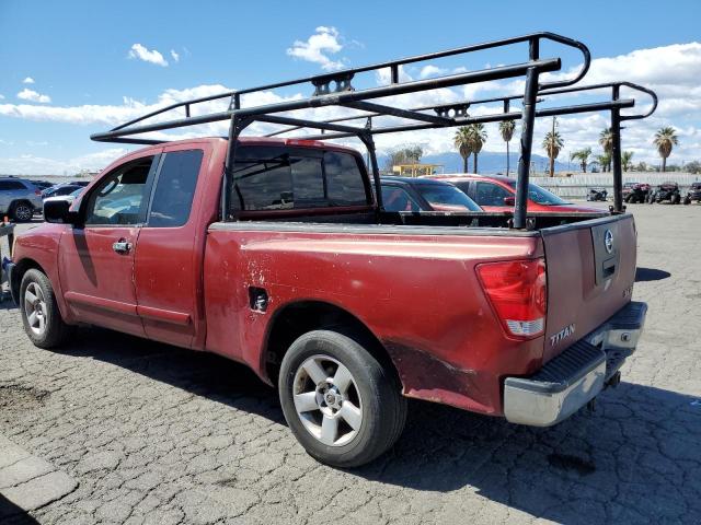 1N6AA06A76N502465 - 2006 NISSAN TITAN XE RED photo 2