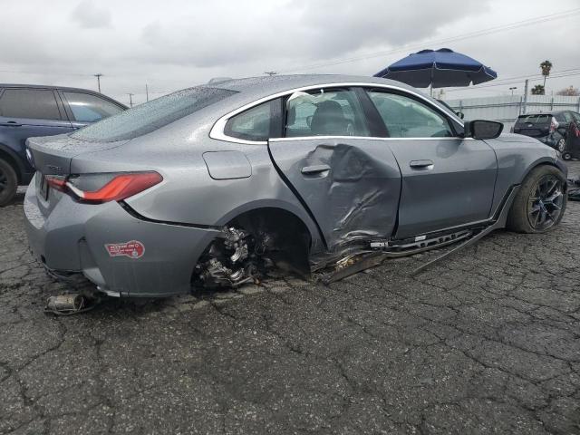 WBY43AW08RFR99059 - 2024 BMW I4 EDRIVE 35 GRAY photo 3