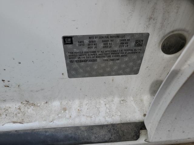 1G11C5SA4DF356395 - 2013 CHEVROLET MALIBU 1LT WHITE photo 12
