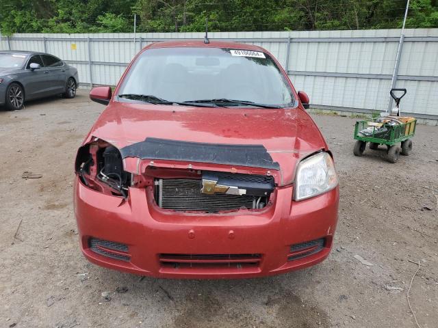 KL1TD5DE2BB142062 - 2011 CHEVROLET AVEO LS RED photo 5