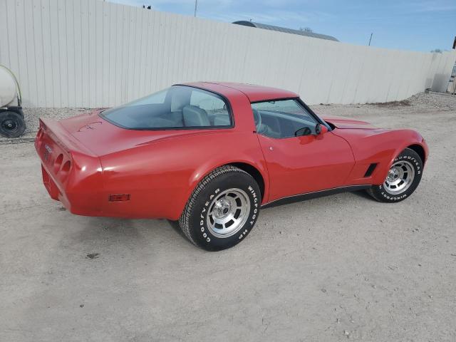 1Z878AS429948 - 1980 CHEVROLET CORVETTE RED photo 3