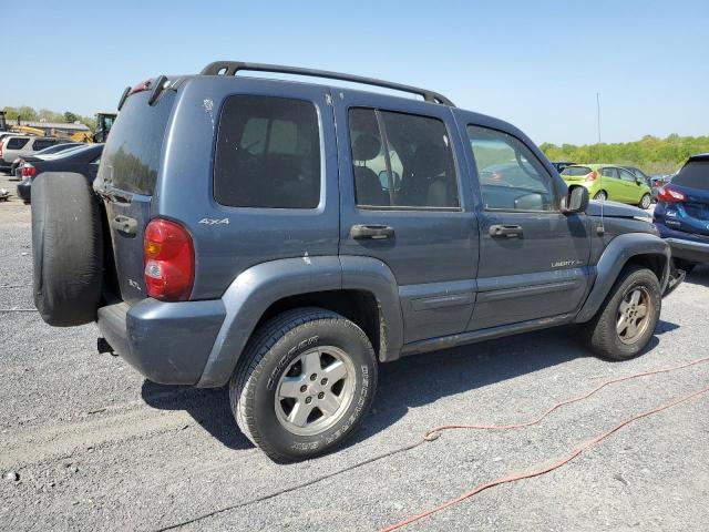 1J8GL58K02W183899 - 2002 JEEP LIBERTY LIMITED BLUE photo 3