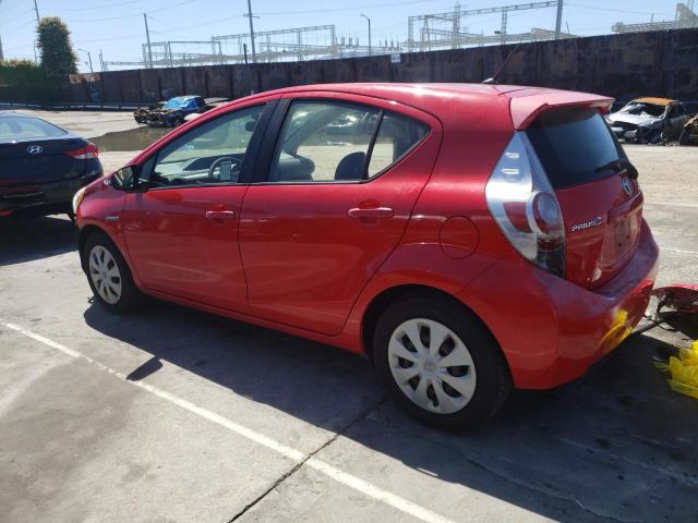 JTDKDTB36E1060999 - 2014 TOYOTA PRIUS C RED photo 2