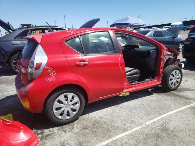 JTDKDTB36E1060999 - 2014 TOYOTA PRIUS C RED photo 3