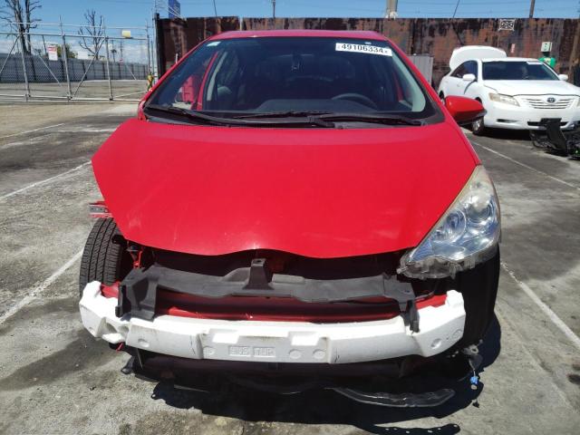 JTDKDTB36E1060999 - 2014 TOYOTA PRIUS C RED photo 5