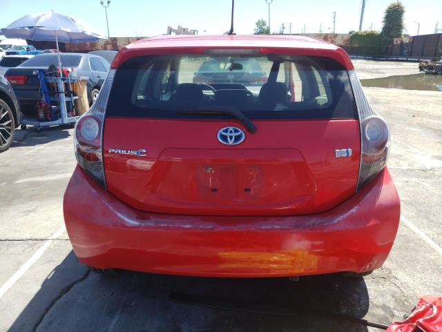 JTDKDTB36E1060999 - 2014 TOYOTA PRIUS C RED photo 6