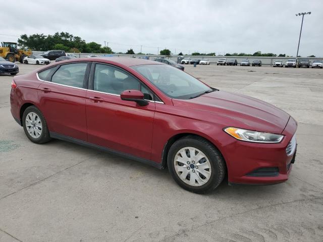 3FA6P0G78DR177383 - 2013 FORD FUSION S RED photo 4