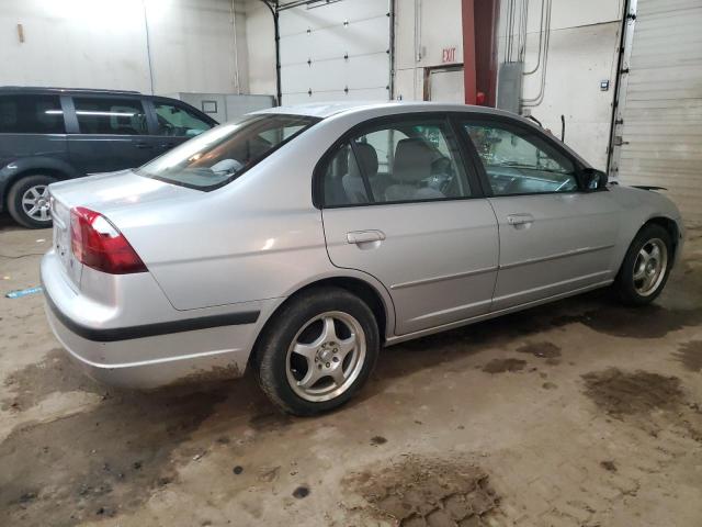 2HGES16602H532687 - 2002 HONDA CIVIC LX SILVER photo 3