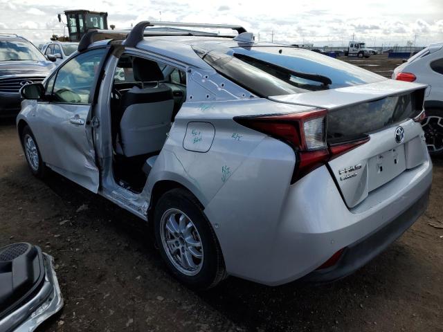 JTDL9RFU6L3020032 - 2020 TOYOTA PRIUS LE SILVER photo 2