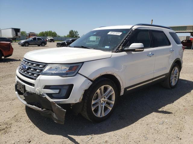 1FM5K7F87GGB85831 - 2016 FORD EXPLORER LIMITED WHITE photo 1