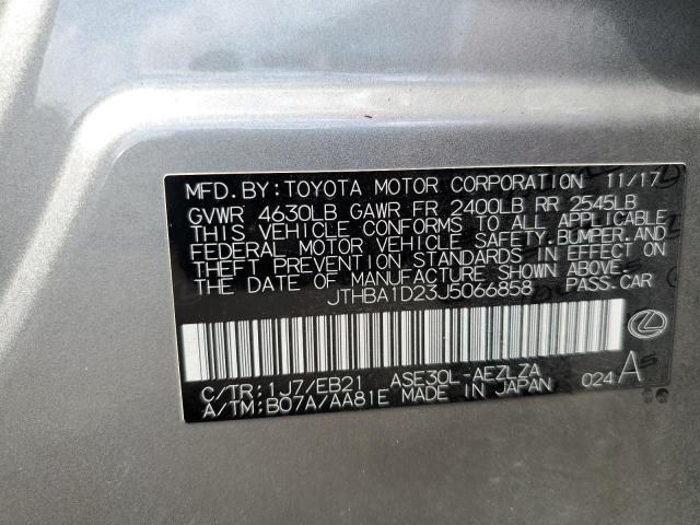 JTHBA1D23J5066858 - 2018 LEXUS IS 300 CHARCOAL photo 13