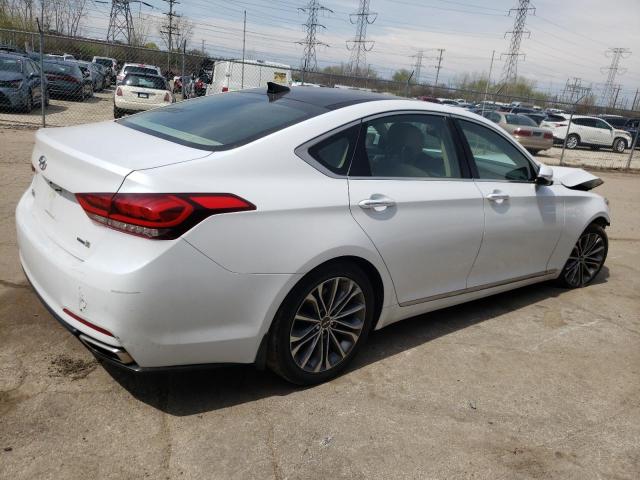 KMHGN4JEXGU129024 - 2016 HYUNDAI GENESIS 3.8L WHITE photo 3