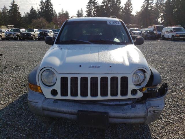 1J4GL48K65W620501 - 2005 JEEP LIBERTY SPORT WHITE photo 5