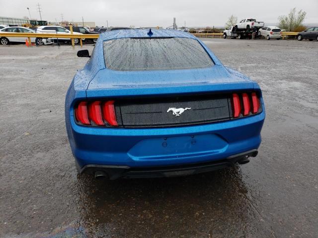 1FA6P8TH4M5149550 - 2021 FORD MUSTANG BLUE photo 6