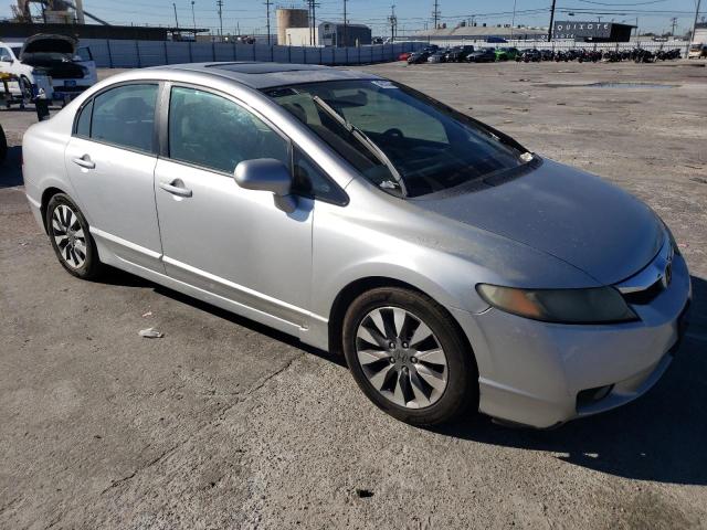 2HGFA16879H330013 - 2009 HONDA CIVIC EX SILVER photo 4