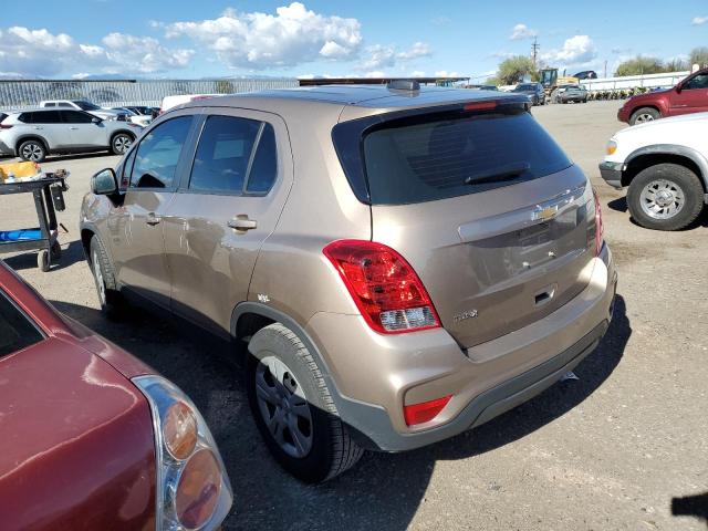 3GNCJKSB1JL205374 - 2018 CHEVROLET TRAX LS BROWN photo 2