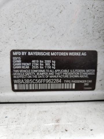 WBA3B5C56FF962284 - 2015 BMW 328 XI SULEV WHITE photo 12