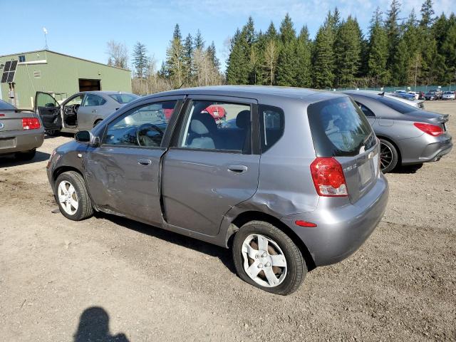 KL1TD66616B630372 - 2006 CHEVROLET AVEO BASE SILVER photo 2