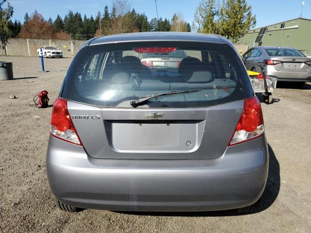 KL1TD66616B630372 - 2006 CHEVROLET AVEO BASE SILVER photo 6