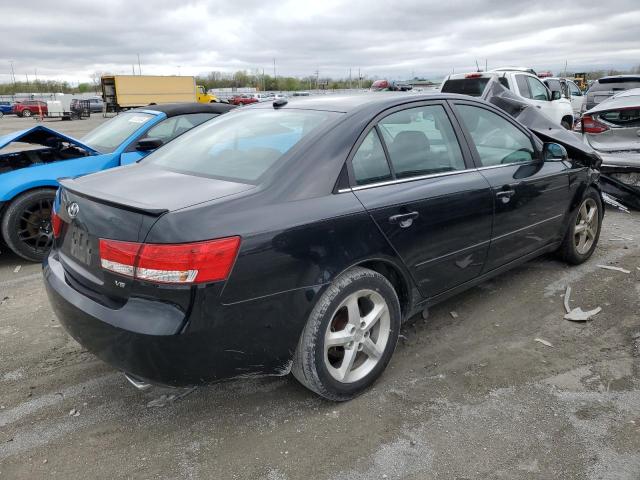 5NPEU46F18H336686 - 2008 HYUNDAI SONATA SE BLACK photo 3