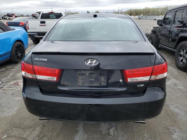 5NPEU46F18H336686 - 2008 HYUNDAI SONATA SE BLACK photo 6