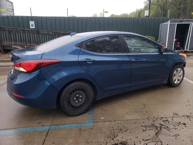 KMHDH4AE5GU583093 - 2016 HYUNDAI ELANTRA SE BLUE photo 3