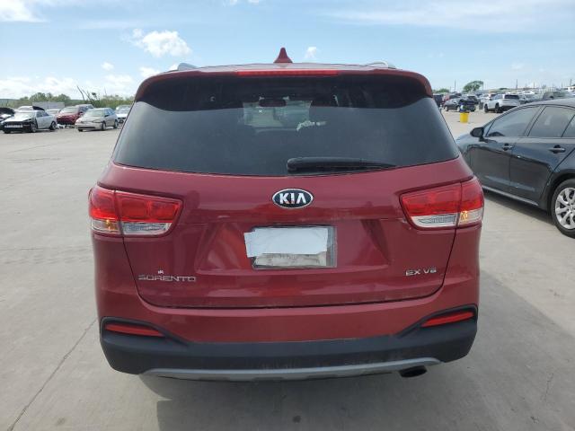 5XYPH4A59JG409778 - 2018 KIA SORENTO EX RED photo 6